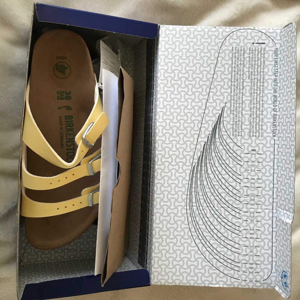 Vegan leather Birkenstock’s (sold out everywhere) NWT